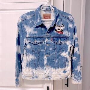 LEVI’S x Disney Tie Dye Minnie Mouse “Happily Ever After” Denim Jean Jacket S